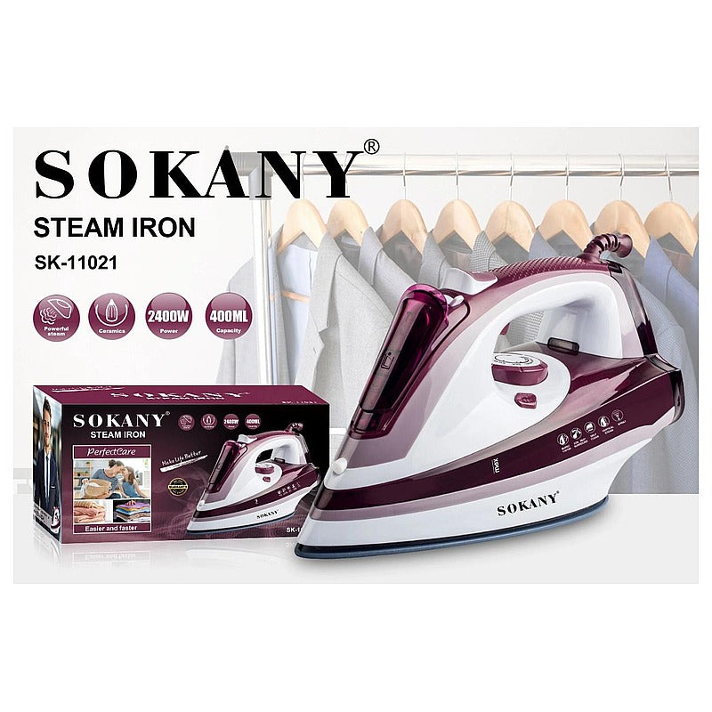 SK-11021 - PLANCHA A VAPOR 2400W SOKANY (10/1)
