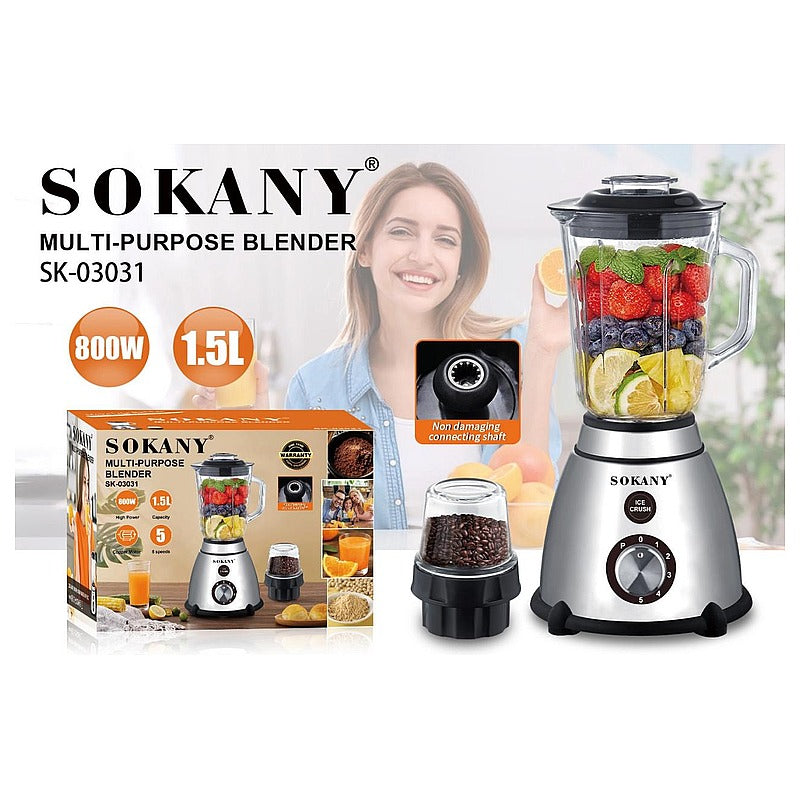 SK-03031 - LICUADORA MULTIFUNCIÓN 800W 1.5L (6/1)