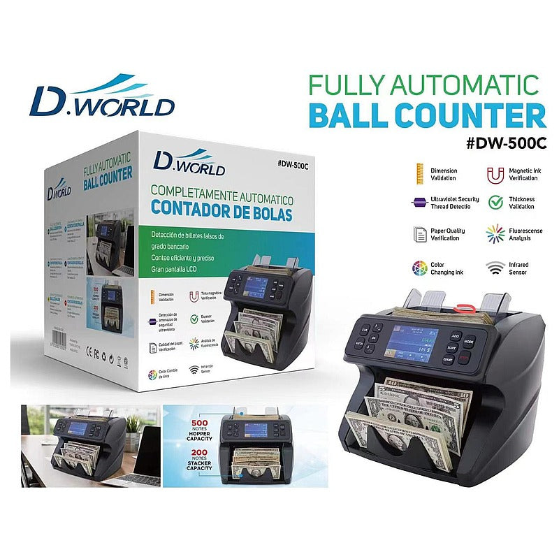 DW-500C - CONTADOR AUTOMÁTICO DE BILLETES (2/1)