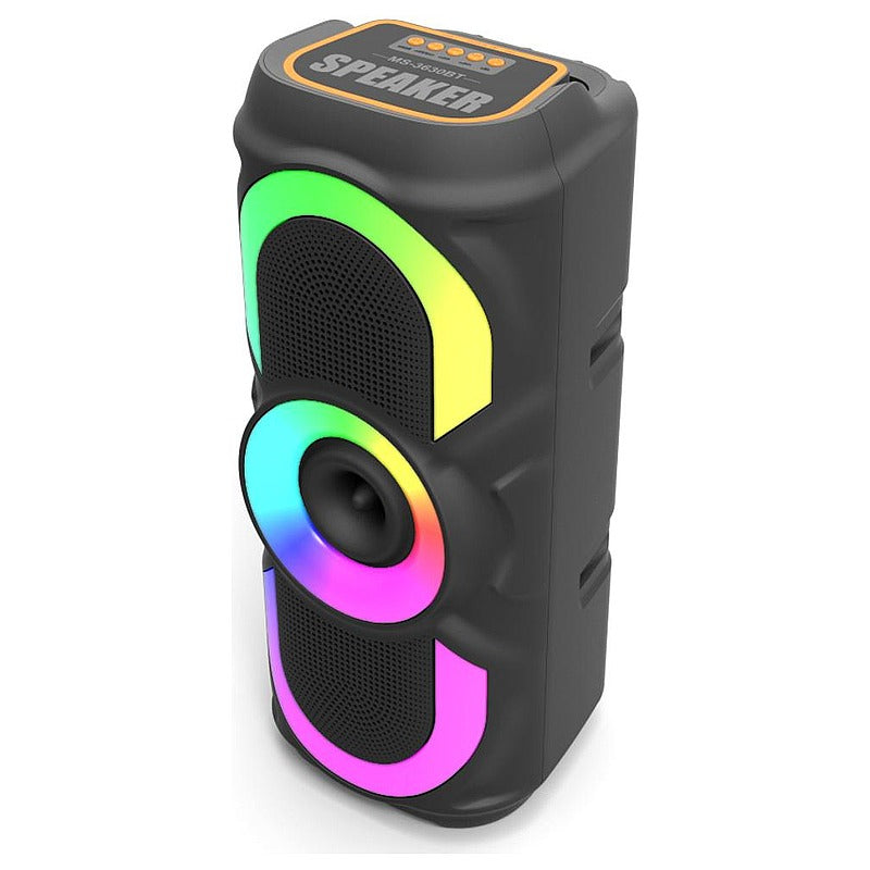 BTS-25 - BOCINA PORTÁTIL CON LUCES LED (12/1)