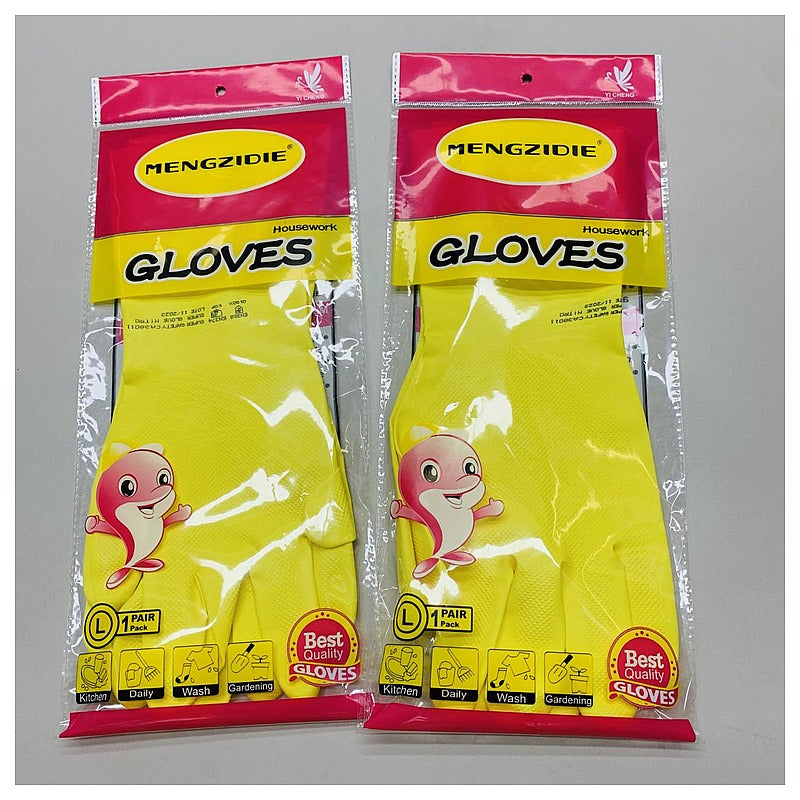 HG-XTY80 - GUANTES DE LIMPIEZA AMARILLOS TALLA L (300/1)
