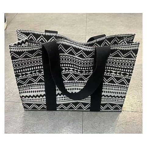 H-GZMZ18 - BOLSA DE MANO CON ESTAMPADO ÉTNICO (50/1)