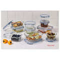 BXW10T - SET DE CONTENEDORES DE VIDRIO CON TAPAS 10 PZS (4/1)