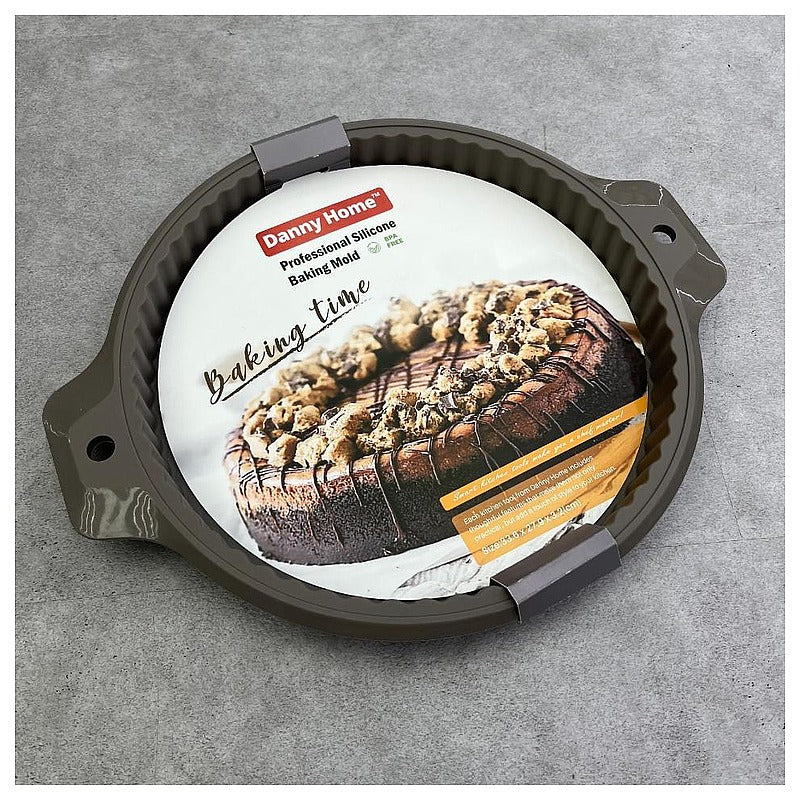 DH3397- BROWN - MOLDE REDONDO DE SILICONA PARA HORNEAR (24/1)