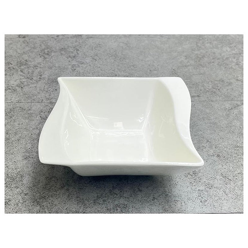 BW009-4 - BOWL DE CERÁMICA CUADRADO BLANCO (72/1)