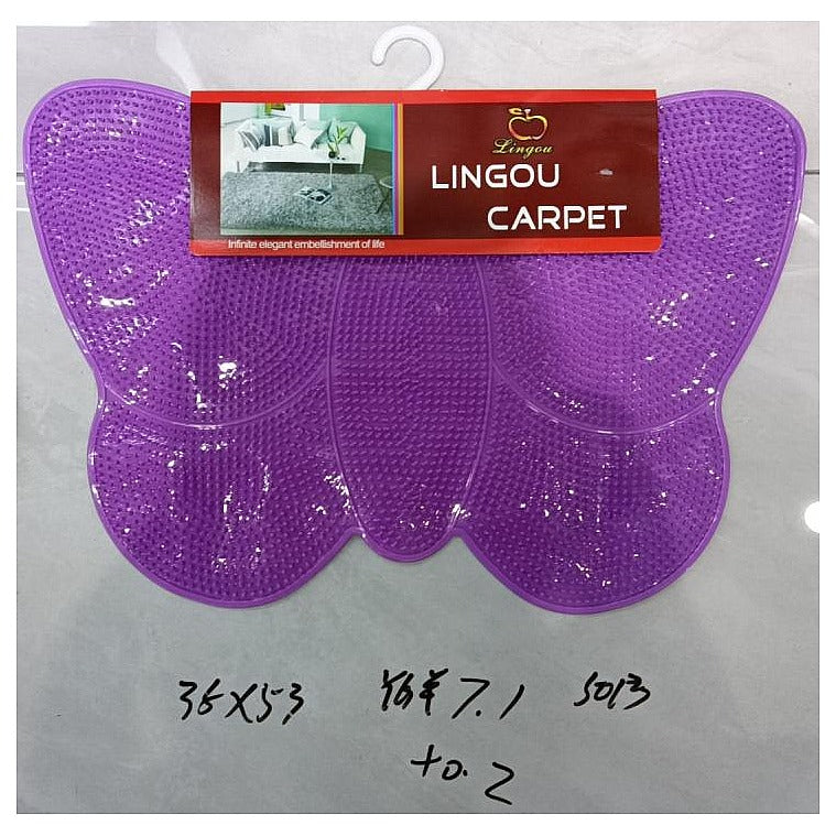 HG-LM033 - TAPETE ANTIDESLIZANTE MARIPOSA MORADO (50/1)