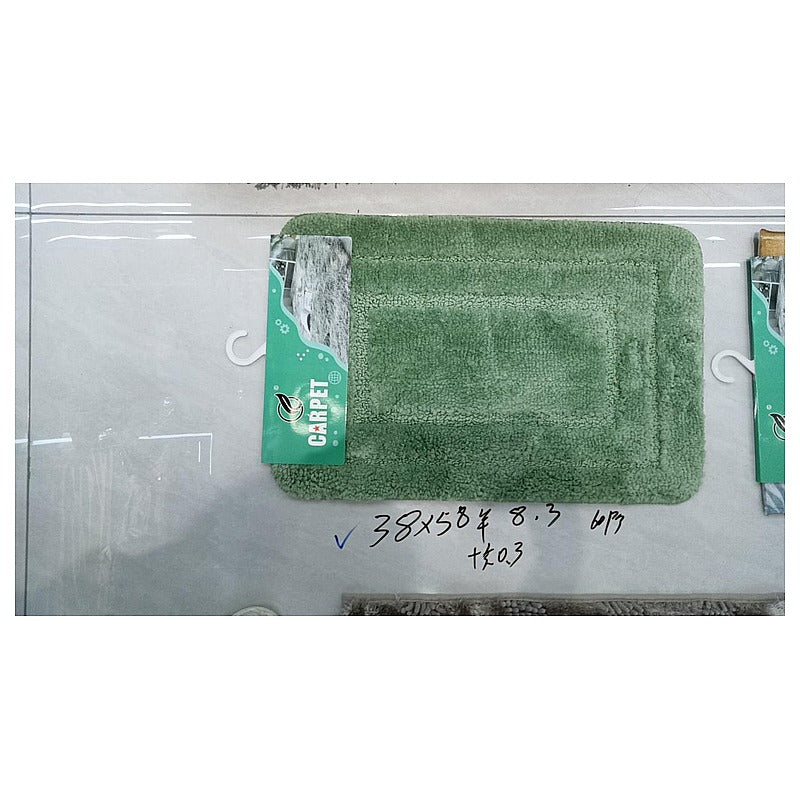 HG-LM049 - ALFOMBRA DE BAÑO VERDE 38X58 CM (60/1)