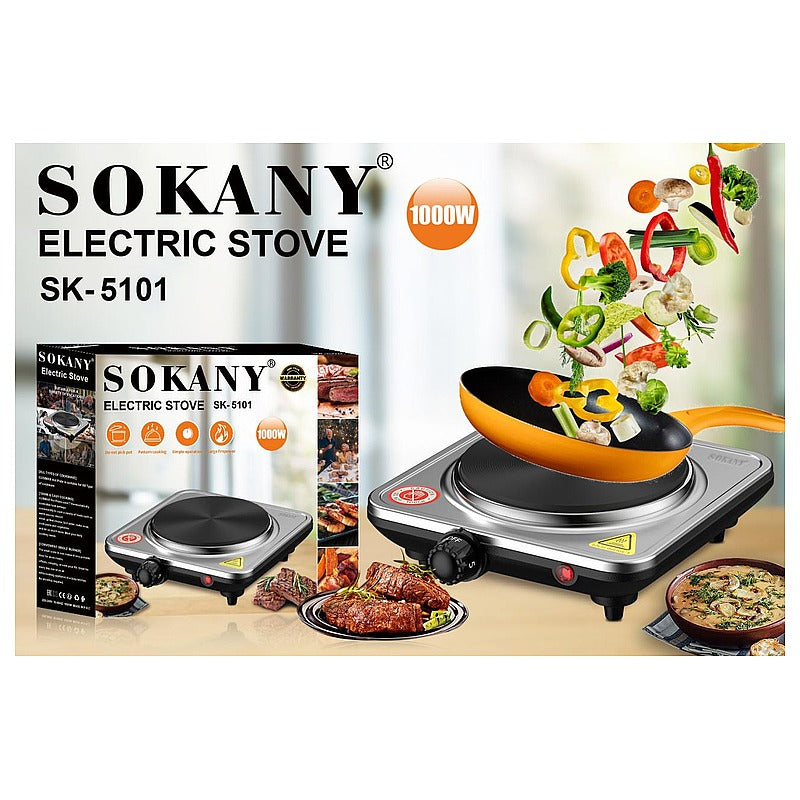 SK-5101 - COCINA ELÉCTRICA PORTÁTIL 1000W (12/1)