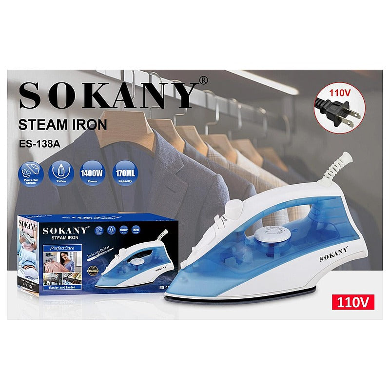ES-138A - PLANCHA DE VAPOR 110V 1400W (20/1)