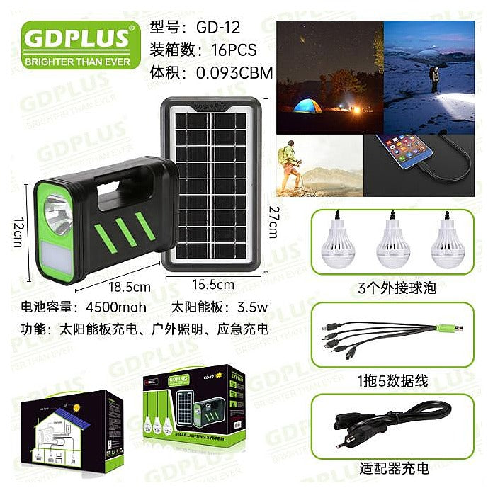 HNE-007 - SISTEMA DE ILUMINACIÓN SOLAR PORTÁTIL (16/1)