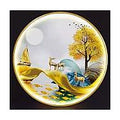 HG-LP-Y1 - PLATO DECORATIVO PAISAJE DORADO (20/1)