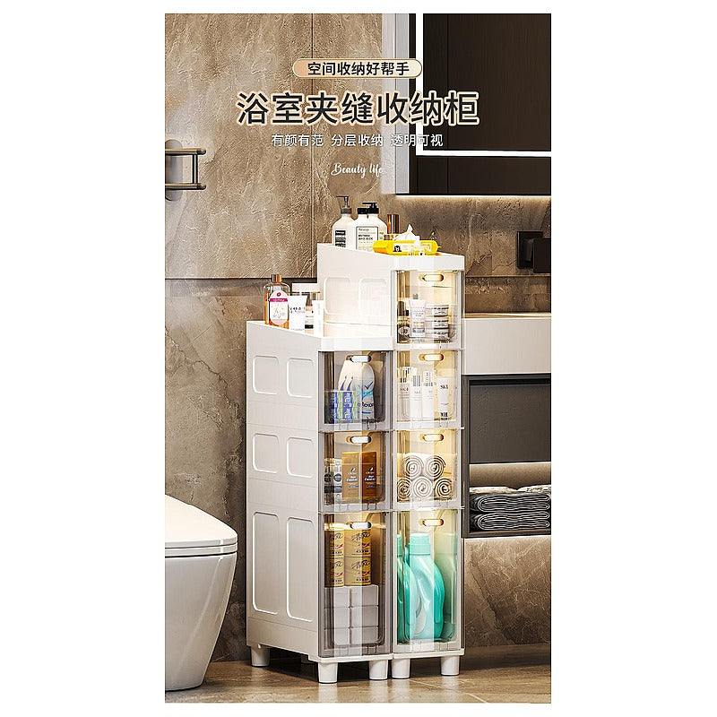 HF-RHX02 - GABINETE ORGANIZADOR DE BAÑO BLANCO (4/1)