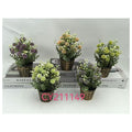 H-XWF02 - MACETA CON FLORES ARTIFICIALES MULTICOLOR (144/1)