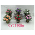 H-XWF03 - MACETAS DECORATIVAS CON FLORES ARTIFICIALES (144/1)