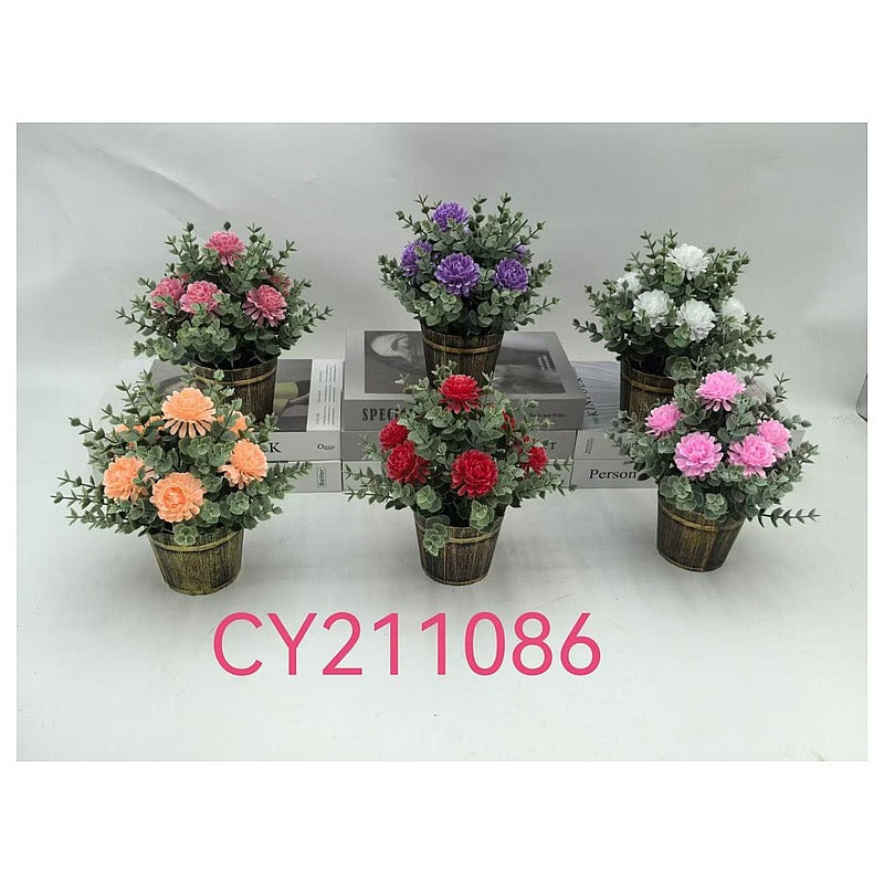 H-XWF03 - MACETAS DECORATIVAS CON FLORES ARTIFICIALES (144/1)