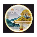 HG-LP-Y2 - CUADRO DECORATIVO REDONDO CON PAISAJE (10/1)
