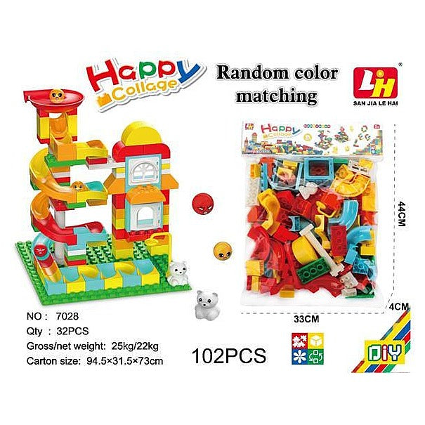 JJ53630 - JUEGO DE CONSTRUCCIÓN CON CANICAS 102 PIEZAS (0530000001075/1)