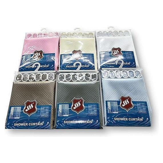 HG-ZZH07 - CORTINA DE BAÑO CON GANCHOS (700874/1)