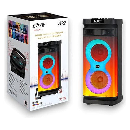 DQ44064 - BOCINA PORTÁTIL CON LUCES LED (0440000000392/1)