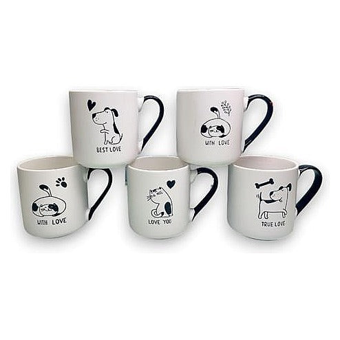 JJ53401 - TAZAS CON DISEÑO DE MASCOTAS (0530000000821/1)