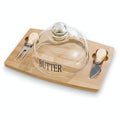 KT-QZK20 - SET PARA MANTEQUILLA CON CAMPANA DE VIDRIO (309203/1)