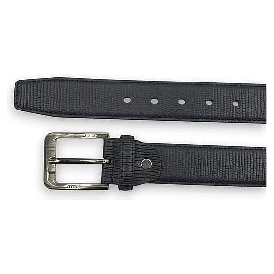 JJ53588 - CORREA DE PIEL NEGRA CON HEBILLA (0530000001033/1)