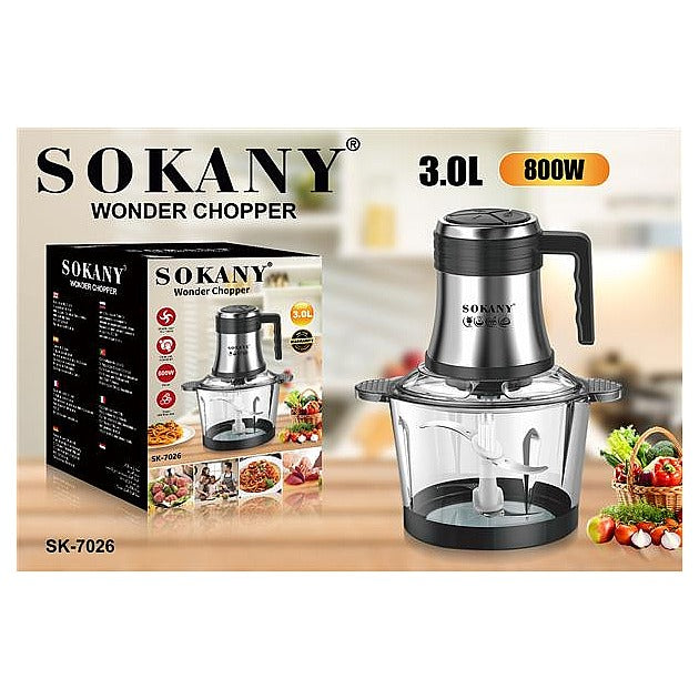 SK-7026 - PICADORA ELÉCTRICA 3L 800W (8/1)