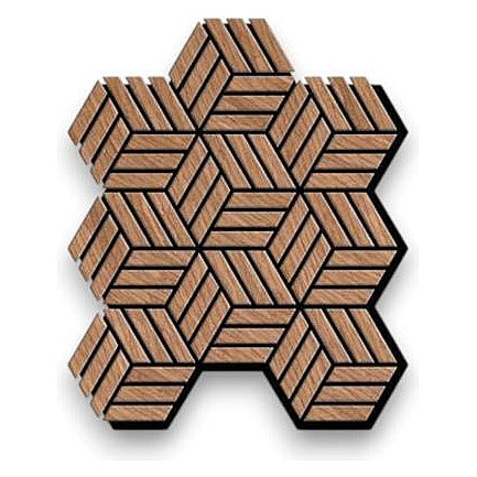 WJ61-050 - PANEL DECORATIVO EN 3D MADERA (6/1)