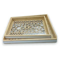 JJ53810 - BANDEJAS DE MADERA CALADA (12/1)