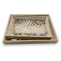 JJ53815 - BANDEJAS DECORATIVAS DE MADERA (12/1)
