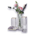 GY32012 - FLORERO DE VIDRIO TRANSPARENTE (15/1)