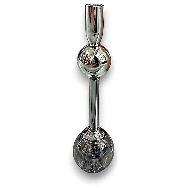 GY32031 - CANDELABRO DECORATIVO COLOR PLATEADO (24/1)