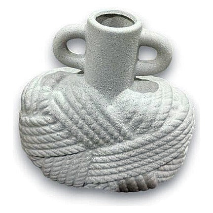 GY32036 - JARRÓN DECORATIVO CERÁMICO GRIS (24/1)