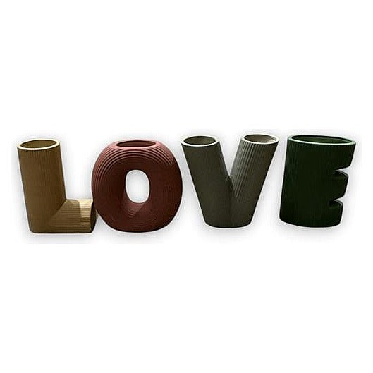 GY32046 - JARRONES DECORATIVOS "LOVE" (12/1)