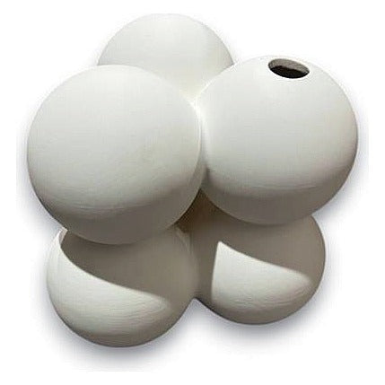 GY32053 - FLORERO DE CERÁMICA BLANCA (12/1)