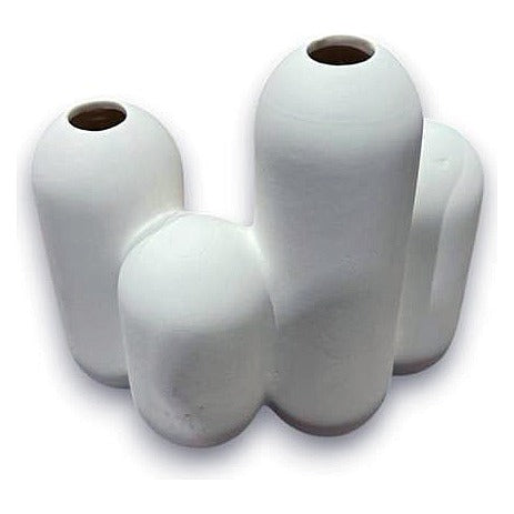 GY32055 - FLORERO DE CERÁMICA BLANCO (24/1)