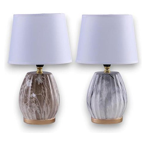 GY32064 - LÁMPARA DE MESA DE CERÁMICA BICOLOR (24/1)