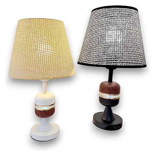 GY32066 - LÁMPARA DE MESA CON PANTALLA TEJIDA (24/1)