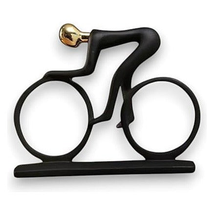 GY34282 - ESCULTURA DE CICLISTA EN RESINA (24/1)