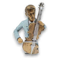 GY34288 - FIGURA DECORATIVA DE MÚSICO CON VIOLONCHELO (12/1)