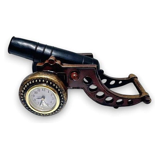 GY34299 - RELOJ DE ESCRITORIO CON DISEÑO DE CAÑÓN (24/1)