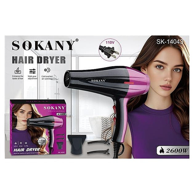 SK- 14043 - SECADOR DE PELO 2600W (24/1)