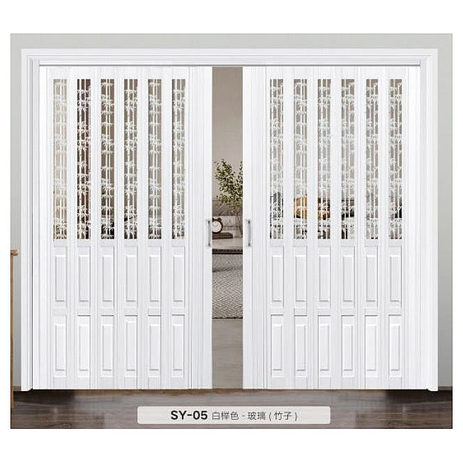BM-NZ24 - PUERTA PLEGABLE 2.1*0.9 6M SY-05 CRISTAL BLANCO: (1/1)