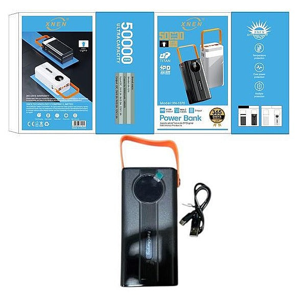 DQ43002 - POWER BANK 50000MAH CON MANGO (30/1)