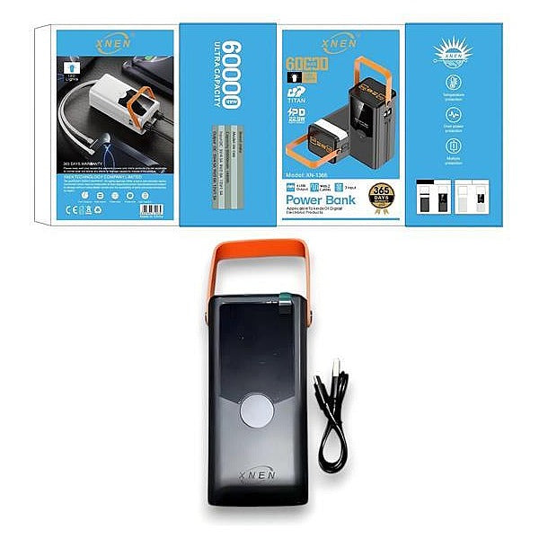 DQ43003 - POWER BANK 60000MAH CON LINTERNA (50/1)