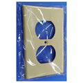 EL-CN018 - PLACA PARA TOMACORRIENTE DOBLE BEIGE (10/1)