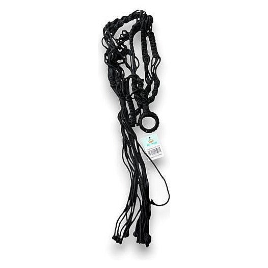 JJ53-104 - SOPORTE DE MACRAMÉ PARA MACETAS NEGRO (200/1)