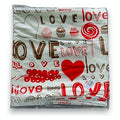 JJ53076 - FUNDA DE COJÍN 43X43 CM CON DISEÑO LOVE (300/1)