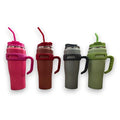 JJ53086 - VASO TÉRMICO CON TAPA Y POPOTE (25/1)