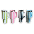 JJ53089 - TAZA TÉRMICA CON TAPA A RAYAS (25/1)